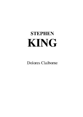 Dolores Claiborne