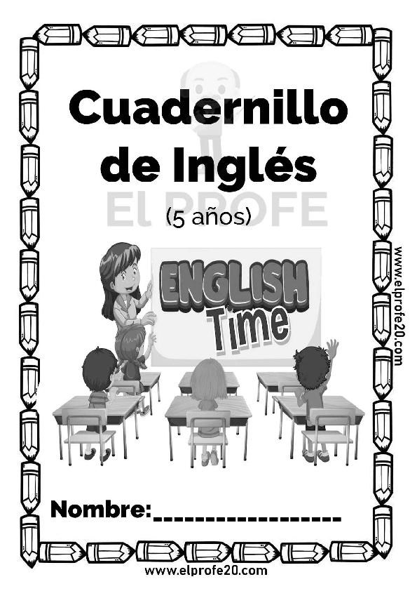 Cuadernillo de inglés 5 años